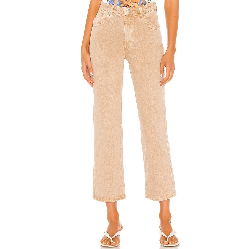 Rolla's Original High Rise Straight Sand Rigid Jeans Size 27